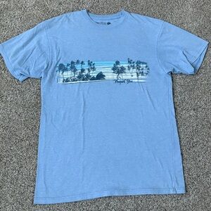 Newport Blue Men's Sky Blue Palm Tree Tee